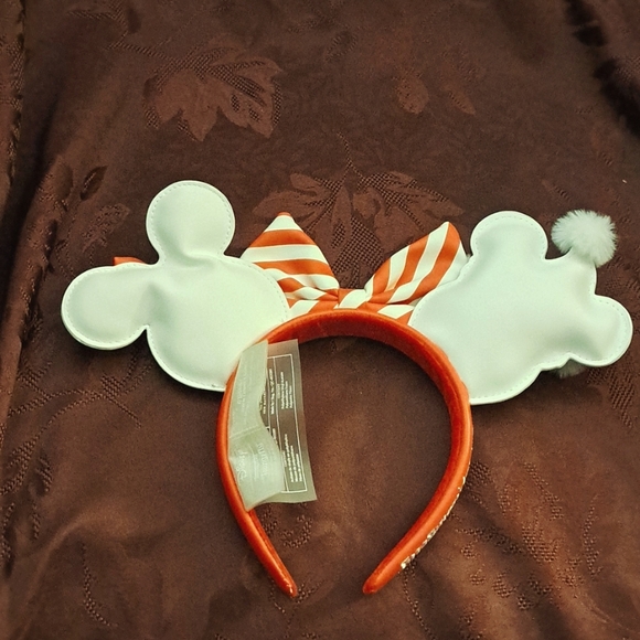 Loungefly Snowman Mickey & Minnie Mouse Mini Backpack With Ears Headband - Picture 14 of 15